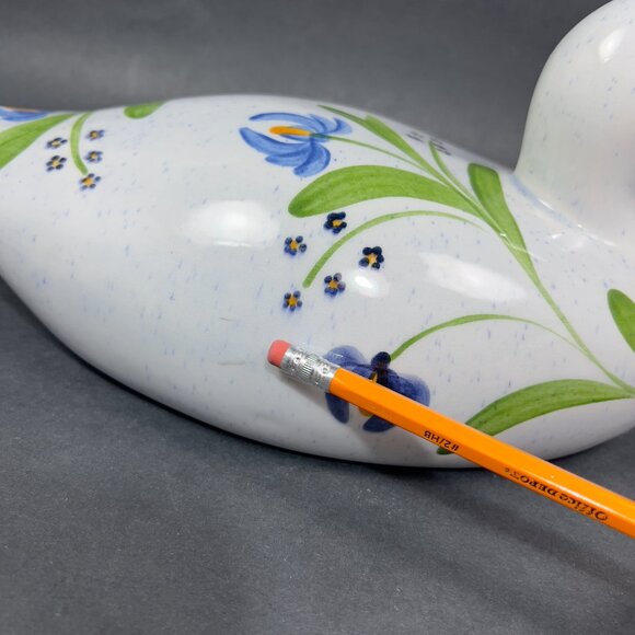 Vtg N S Gustin Ceramic Duck Bird Decoy Artware USA Cottage Farm Figurine Nature - Picture 13 of 16